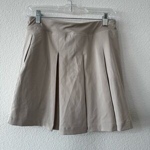 Lady Hagen Beige Golf Skort Women’s Small | Pleated Performance Active Skirt